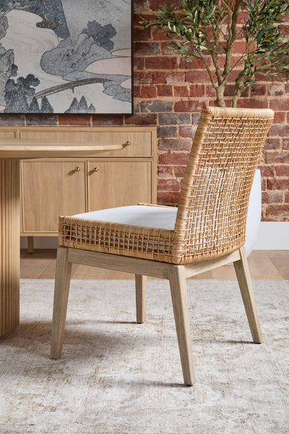 Essentials For Living - Woven Seaside Dining Chair, Set of 2 - 6836.NAT/LPPRL/NG view 11