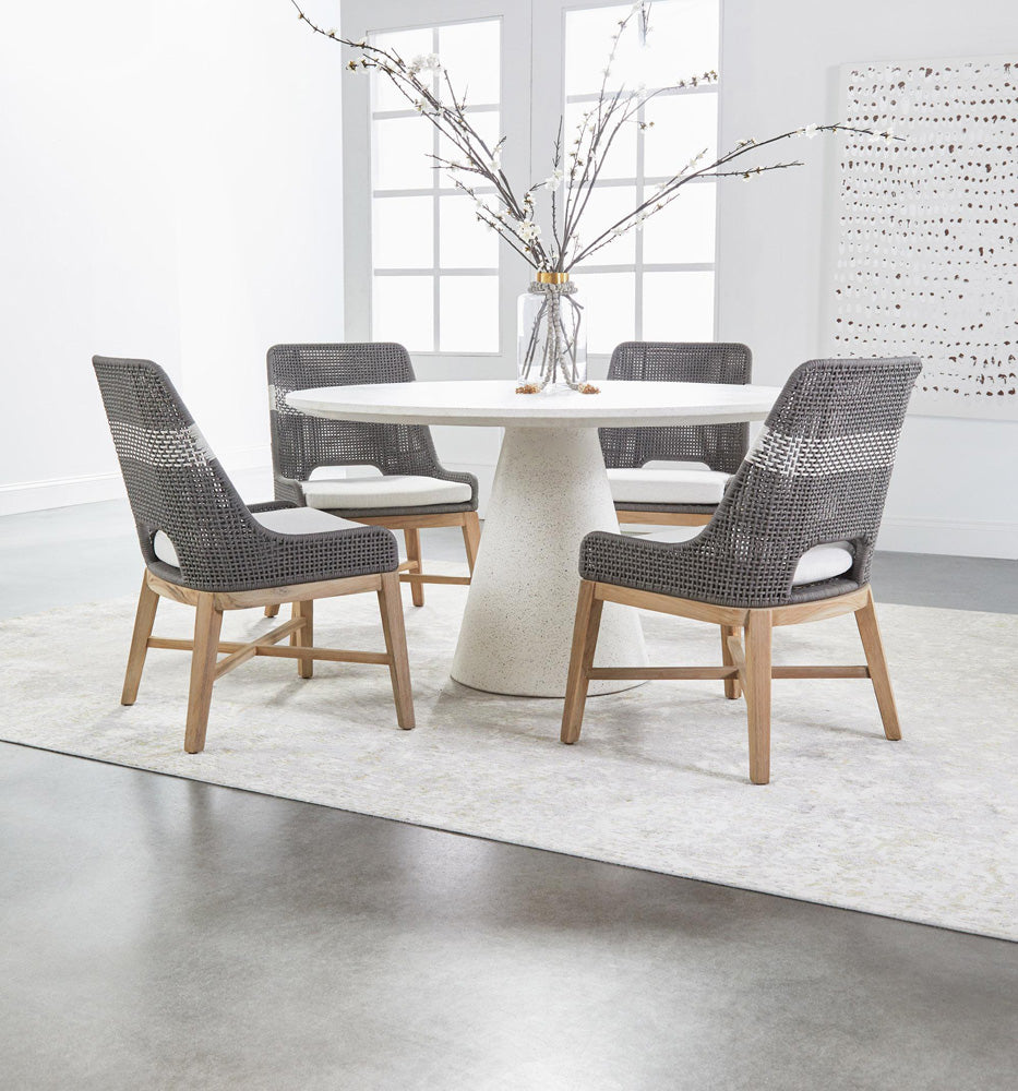 Essentials For Living - Woven Tapestry Dining Chair - 6850.DOV/WHT/NG_CLOSEOUT view 12