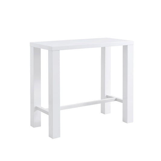Euro Style - Abby Bar Table, High Gloss White - 19706WHT-KIT veiw 2