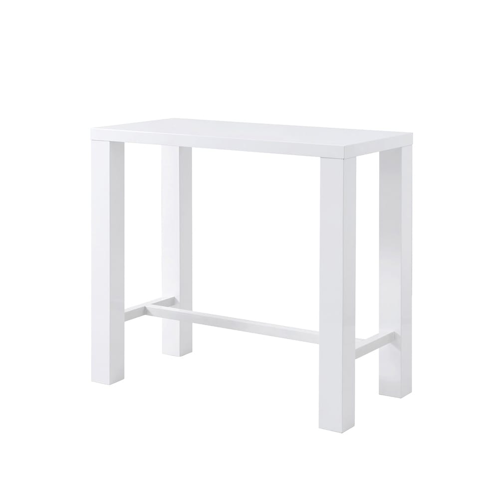 Euro Style - Abby Bar Table, High Gloss White - 19706WHT-KIT veiw 4
