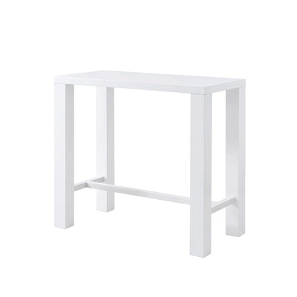 Euro Style - Abby Bar Table, High Gloss White - 19706WHT-KIT veiw 4