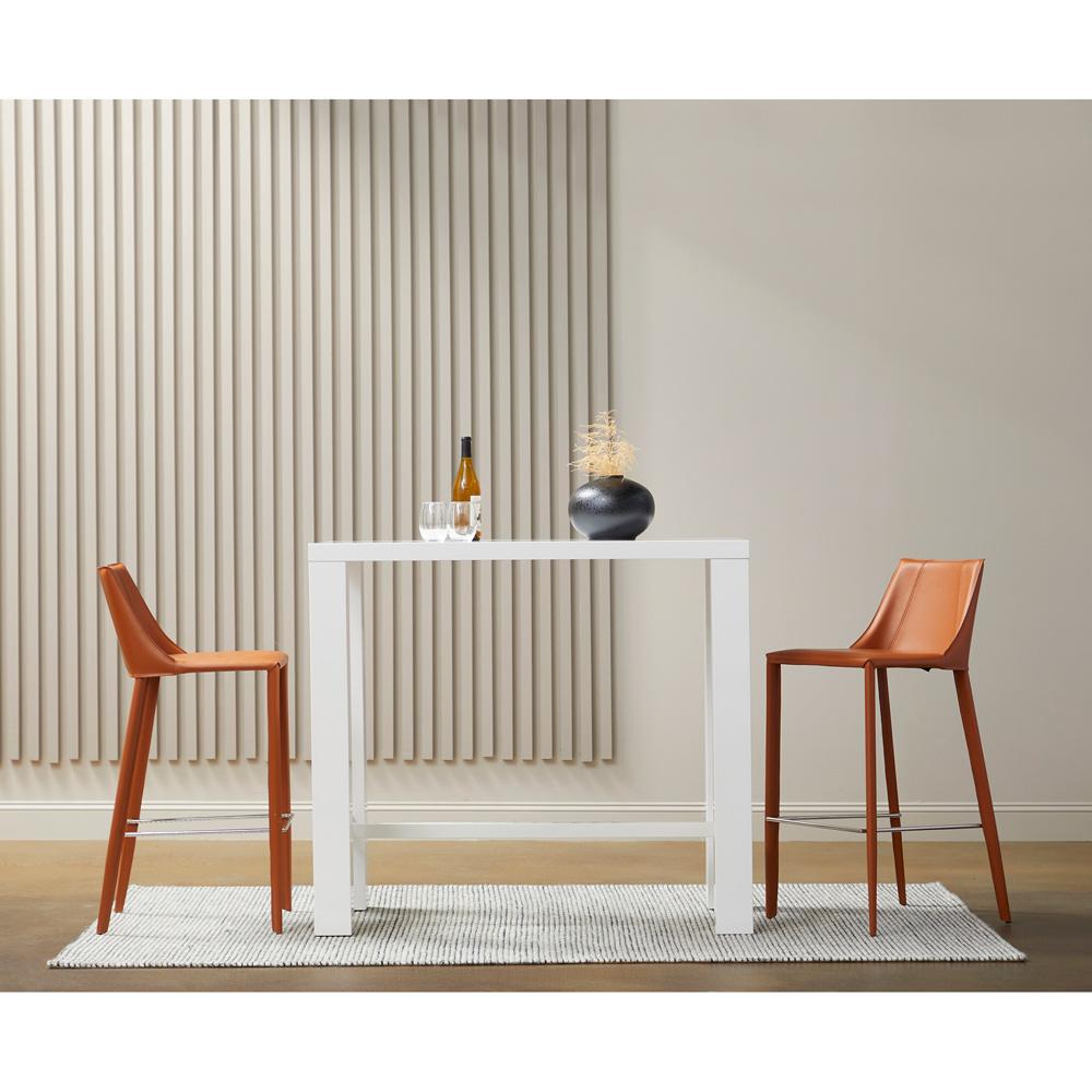 Euro Style - Abby Bar Table, High Gloss White - 19706WHT-KIT veiw 6
