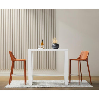 Euro Style - Abby Bar Table, High Gloss White - 19706WHT-KIT veiw 6