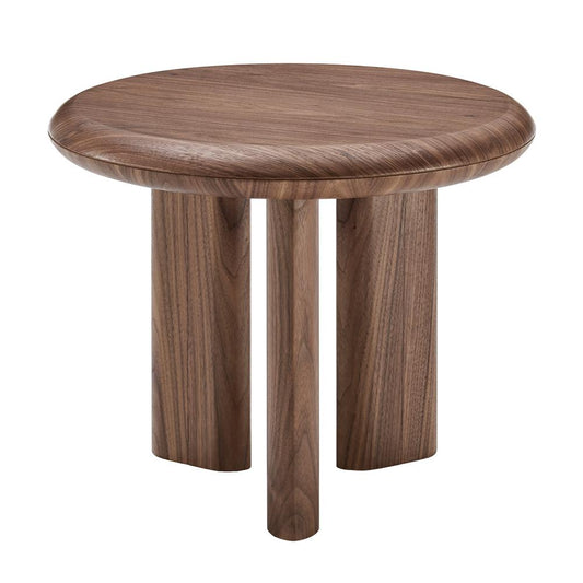 Euro Style - Albert 24inW Round Side Table, American Walnut - 90964WAL-KIT veiw 1