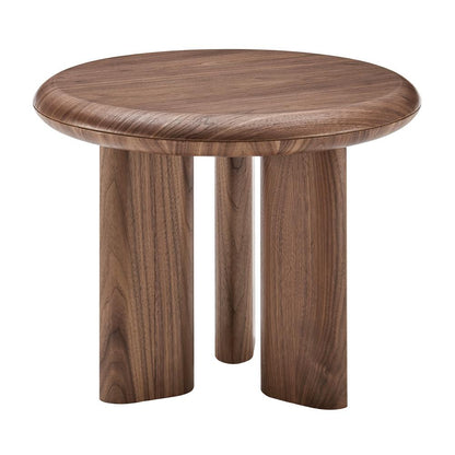 Euro Style - Albert 24inW Round Side Table, American Walnut - 90964WAL-KIT veiw 3