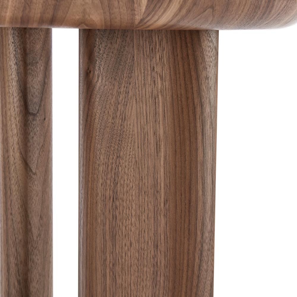 Euro Style - Albert 24inW Round Side Table, American Walnut - 90964WAL-KIT veiw 4