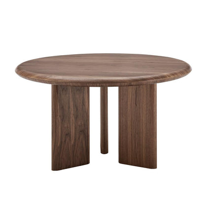 Euro Style - Albert 53inW Round Dining Table, American Walnut - 90962WAL-KIT veiw 1