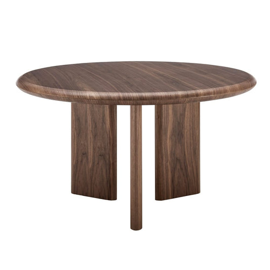Euro Style - Albert 53inW Round Dining Table, American Walnut - 90962WAL-KIT veiw 2