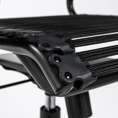 Euro Style - Allison Bungie Flat High Back Office Chair, Graphite/Black - 12542BLK veiw 6