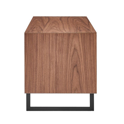 Euro Style - Anderson 48inW Media Stand, Walnut/Dark Gray/Black - 31047GRY veiw 3