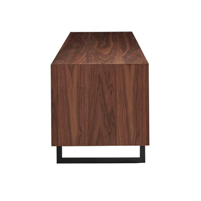 Euro Style - Anderson 71inW Media Stand, Walnut/Dark Gray - 31006GRY-KIT veiw 3