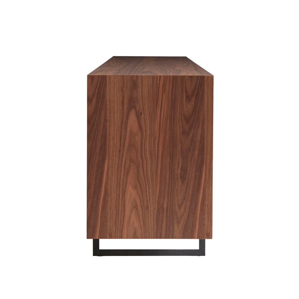 Euro Style - Anderson 79inW Sideboard, Walnut/Dark Gray - 31008GRY-KIT veiw 3