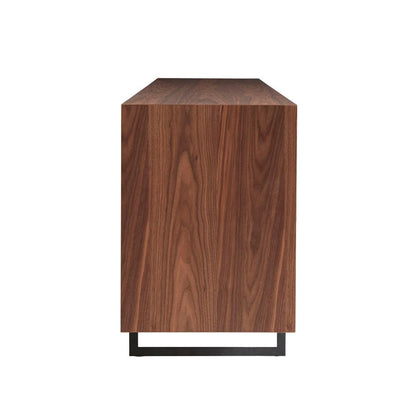 Euro Style - Anderson 79inW Sideboard, Walnut/Dark Gray - 31008GRY-KIT veiw 3