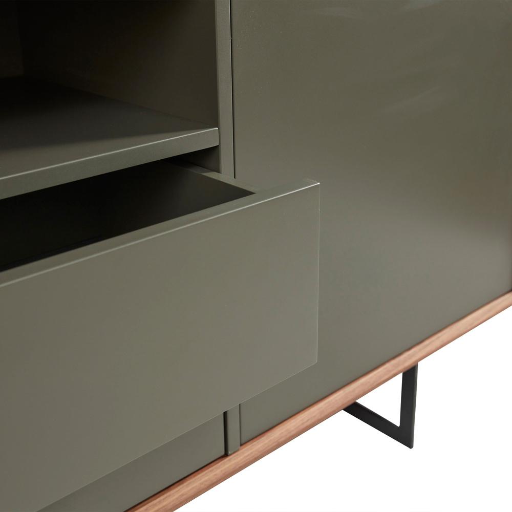 Euro Style - Anderson 79inW Sideboard, Walnut/Dark Gray - 31008GRY-KIT veiw 5