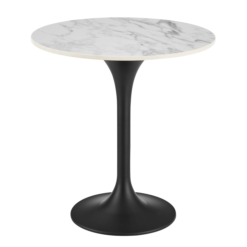 Euro Style - Astrid 20inW Round Side Table, High Gloss White - 90708WHT-KIT veiw 1