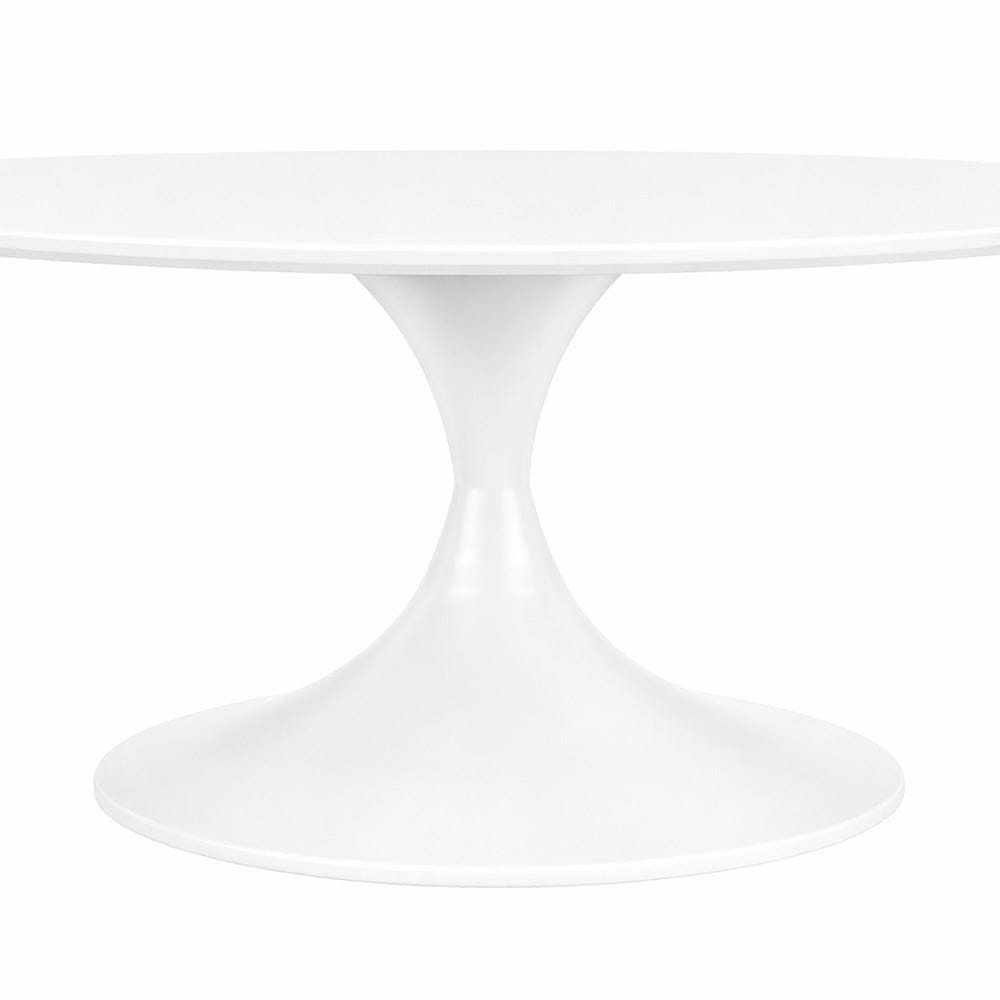 Euro Style - Astrid 36in Coffee Table with Matte White Top and High Gloss White Base - 90287WHT-KIT view 3