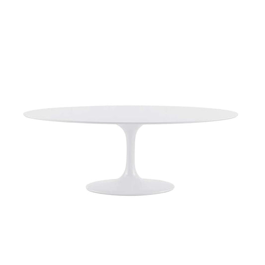 Euro Style - Astrid 79in Oval Table in White - 90280WHT-KIT veiw 1