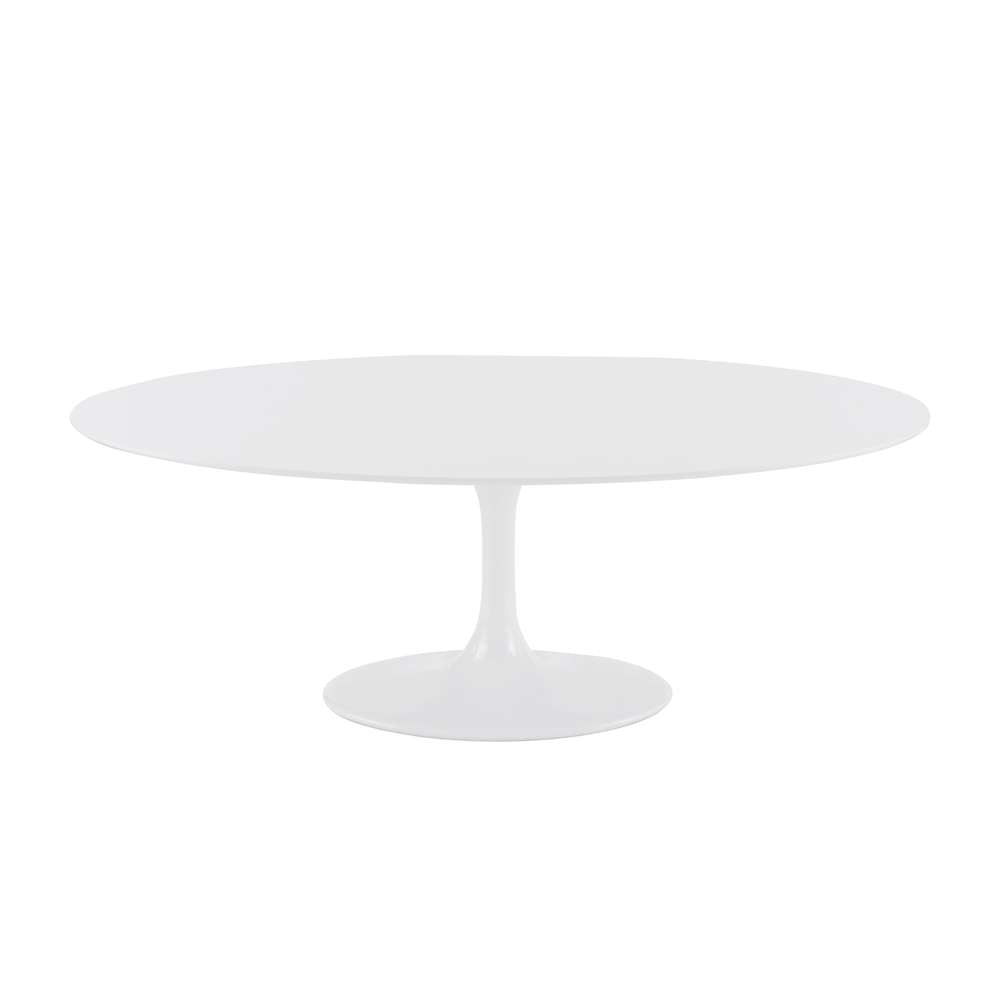 Euro Style - Astrid 79in Oval Table in White - 90280WHT-KIT veiw 3