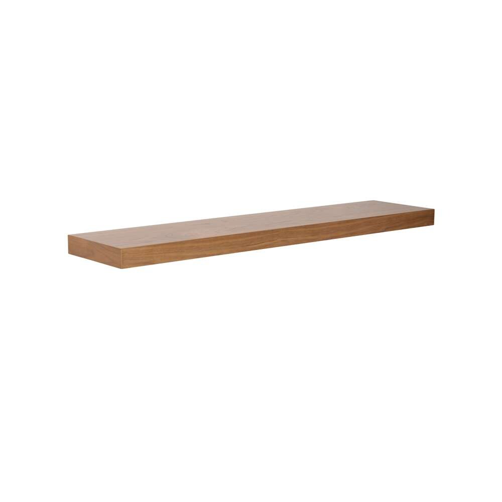 Euro Style - Barney 43in Floating Shelf/Shelving in American Walnut - 09748WAL view 2
