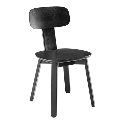Euro Style - Bastian Wood Side Chair, Matte Black - 39248-BLK veiw 2