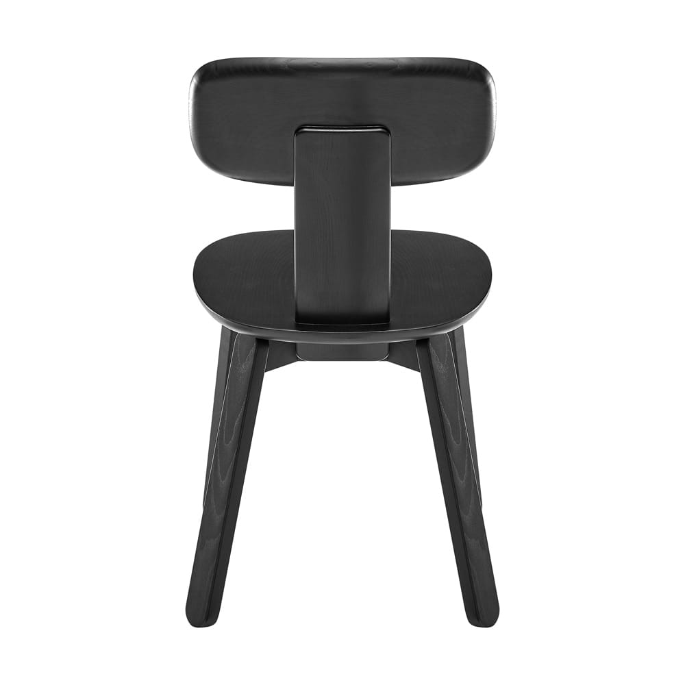 Euro Style - Bastian Wood Side Chair, Matte Black - 39248-BLK veiw 5