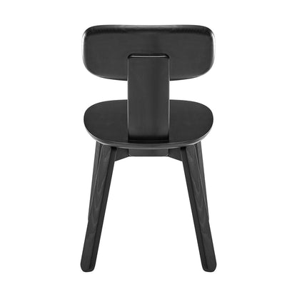 Euro Style - Bastian Wood Side Chair, Matte Black - 39248-BLK veiw 5
