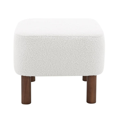 Euro Style - Beatrice Stool, White/Walnut - 94272-WHT veiw 3