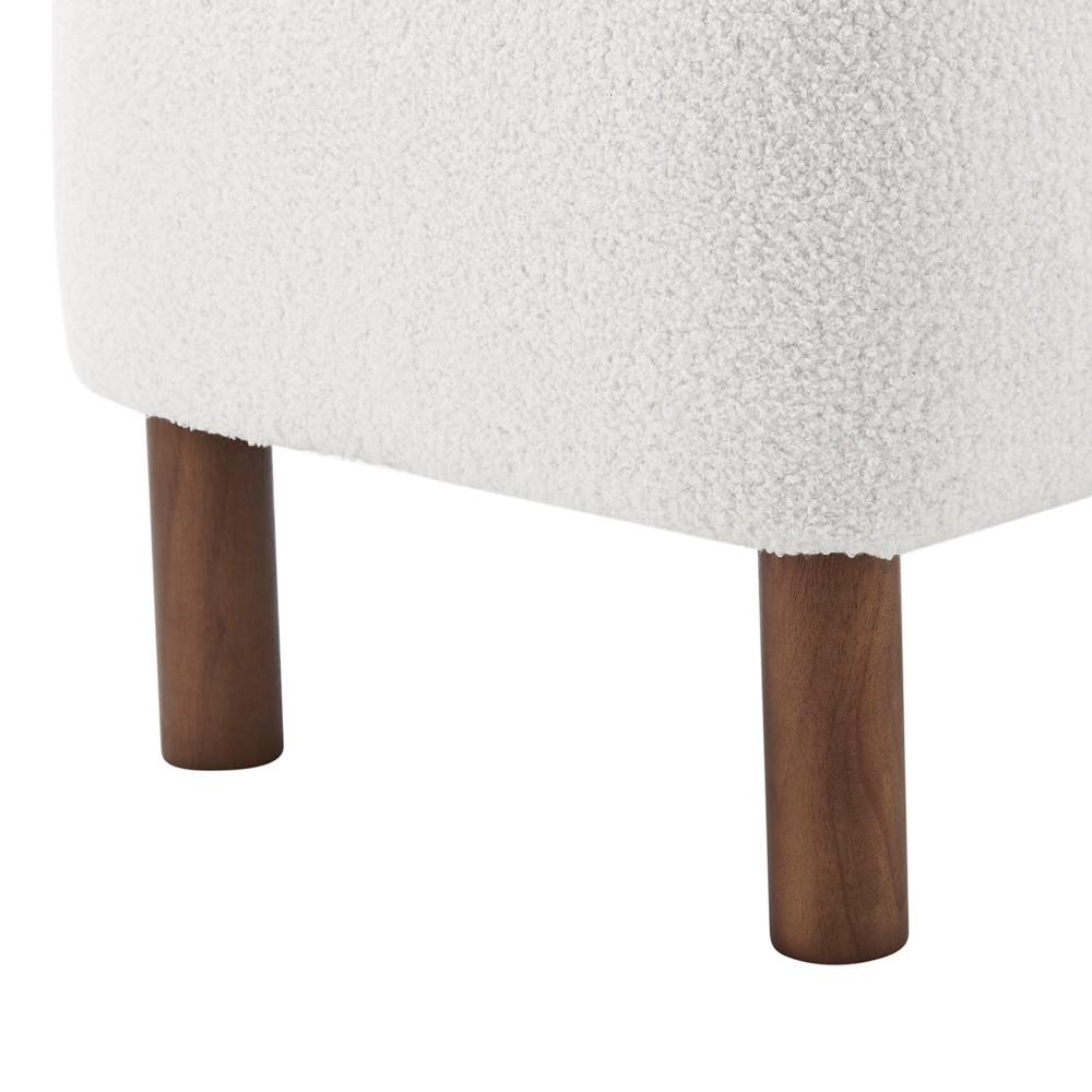 Euro Style - Beatrice Stool, White/Walnut - 94272-WHT veiw 4