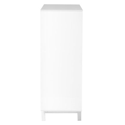 Euro Style - Birmingham 43inW 4-Door Cabinet, High Gloss White - 31017WHT-KIT veiw 3