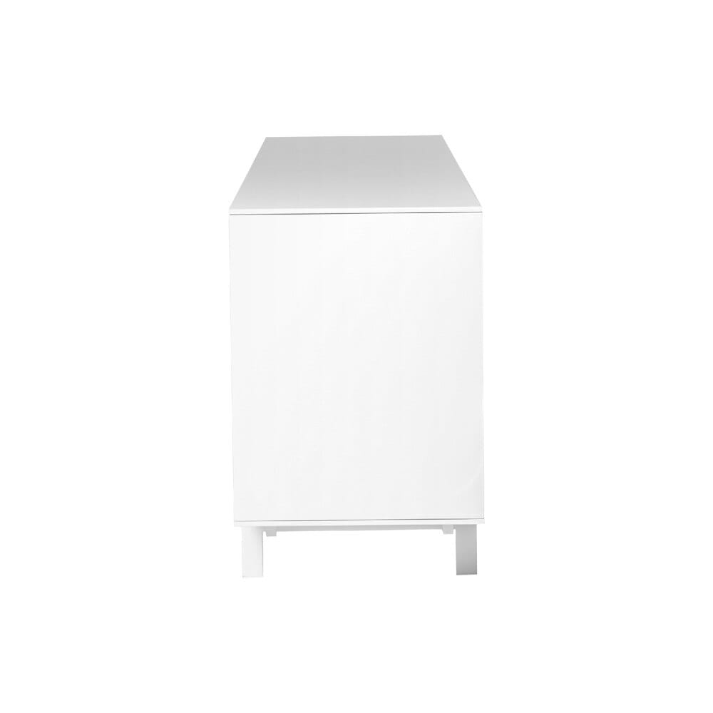 Euro Style - Birmingham 84inW Sideboard, High Gloss White/White - 31016WHT-KIT veiw 3