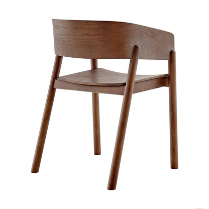 Euro Style - Blaise Wood Armchair, Walnut - 91018-WAL veiw 4