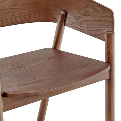 Euro Style - Blaise Wood Armchair, Walnut - 91018-WAL veiw 6