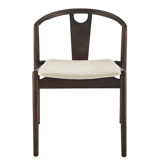 Euro Style - Blanche Fabric Side Chair, Natural/Dark Walnut - 91015-NAT veiw 1