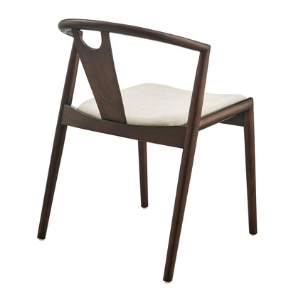 Euro Style - Blanche Fabric Side Chair, Natural/Dark Walnut - 91015-NAT veiw 4