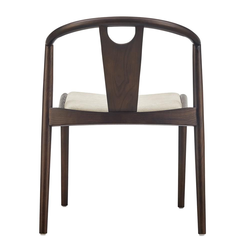 Euro Style - Blanche Fabric Side Chair, Natural/Dark Walnut - 91015-NAT veiw 5