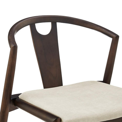 Euro Style - Blanche Fabric Side Chair, Natural/Dark Walnut - 91015-NAT veiw 6