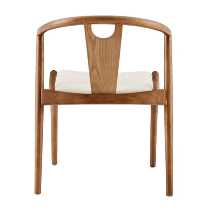 Euro Style - Blanche Fabric Side Chair, Natural/Walnut - 91017-NAT veiw 4