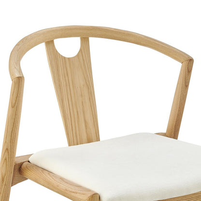Euro Style - Blanche Fabric Side Chair, White/Natural - 91015-WHT veiw 6