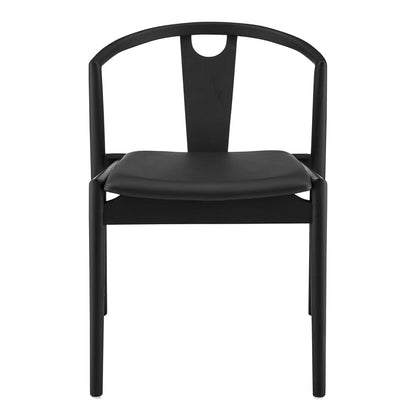 Euro Style - Blanche Leatherette Side Chair, Black - 91015-BLK veiw 1