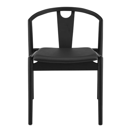 Euro Style - Blanche Leatherette Side Chair, Black - 91015-BLK veiw 1