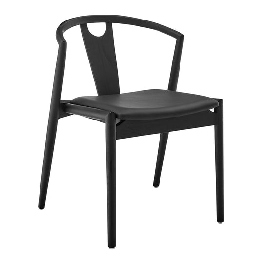 Euro Style - Blanche Leatherette Side Chair, Black - 91015-BLK veiw 2