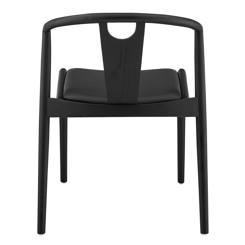 Euro Style - Blanche Leatherette Side Chair, Black - 91015-BLK veiw 5