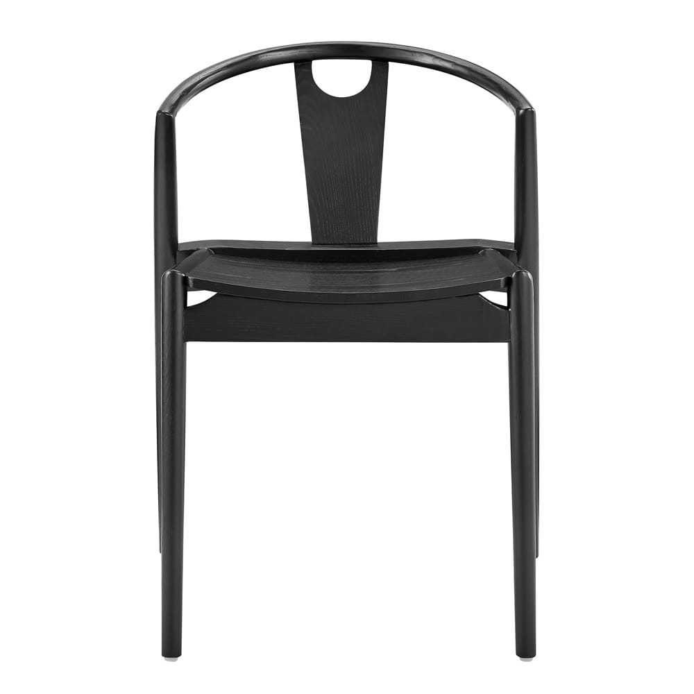 Euro Style - Blanche Wood Side Chair, Black - 91016-BLK veiw 1