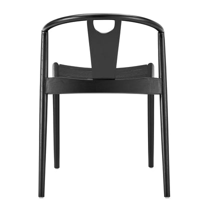 Euro Style - Blanche Wood Side Chair, Black - 91016-BLK veiw 5