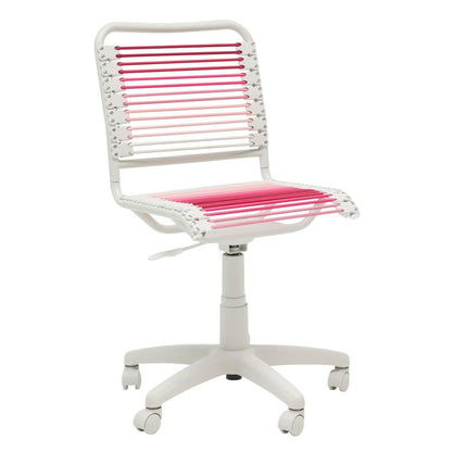 Euro Style - Bungie Low Back Office Chair, Blush Ombre/White - 03008-BLSOMBRE veiw 2