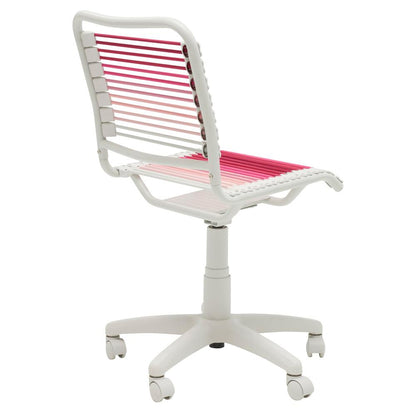Euro Style - Bungie Low Back Office Chair, Blush Ombre/White - 03008-BLSOMBRE veiw 4