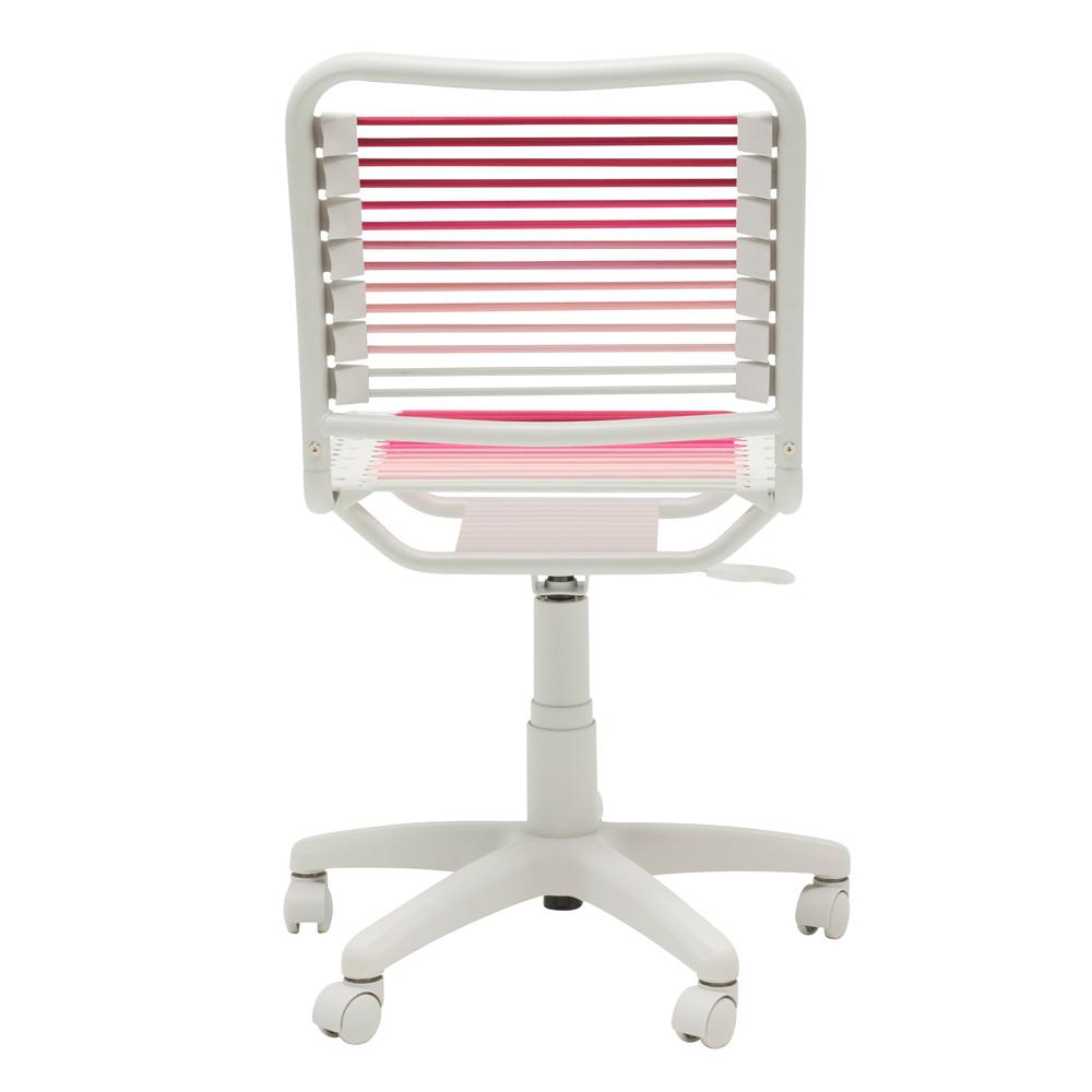 Euro Style - Bungie Low Back Office Chair, Blush Ombre/White - 03008-BLSOMBRE veiw 5