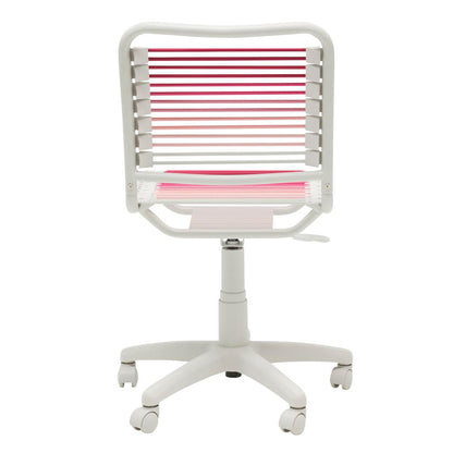 Euro Style - Bungie Low Back Office Chair, Blush Ombre/White - 03008-BLSOMBRE veiw 5