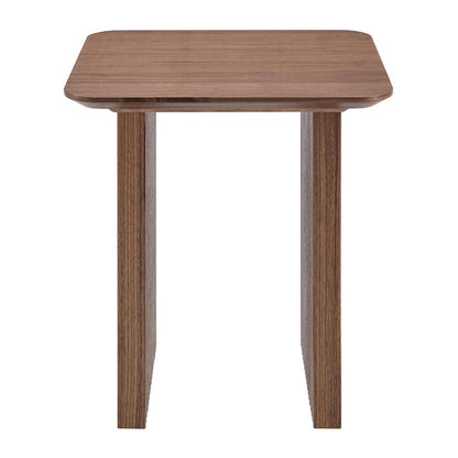 Euro Style - Caden 20inW Square Side Table, Walnut - 19766-WAL veiw 1