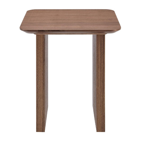 Euro Style - Caden 20inW Square Side Table, Walnut - 19766-WAL veiw 1